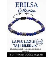 Sertifikalı Fasetli AAA+ Terahertz ve Lapis Lazuli Taşı Bileklik – İnce Model BilgelikTaşı (Çok Renkli)