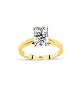 2.15 Karat Radiant Tektaş Laboratuvar Pırlanta Yüzük - HRD Sertifikalı