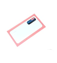 Mi Note 10 Lite Arka Kapak Batarya Pil Kapağı (Cam) (Beyaz)