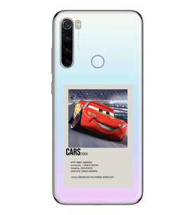 Redmi Note 8 Uyumlu Cars Mcqueen Desenli Şeffaf Telefon Kılıfı