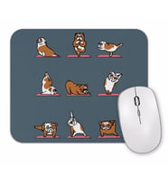 Bulldog Yoga Pug Köpek Mouse Pad