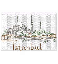 İstanbul  Puzzle 240 Parça  A3-yan