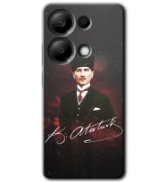 Redmi Note 13 Pro 4G Kılıf HD Desen Baskılı Kılıf - Kemal Atatürk
