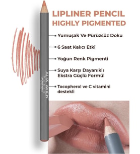 Uzun Süre Kalıcı Dağılma Yapmayan Nemlendirici Dudak Kalemi - Lipliner Pencil 04 Salmon
