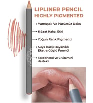 Uzun Süre Kalıcı Dağılma Yapmayan Nemlendirici Dudak Kalemi - Lipliner Pencil 04 Salmon