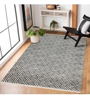 Gri Halı Modern Geometrik Desenli Salon Halısı Kaymaz Tabanlı Polyester Dijital Baskılı