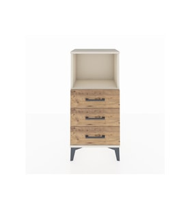 Arges Komodin Tek Raflı 3 Çekmeceli 44x30x96 Aytaşı-Çam