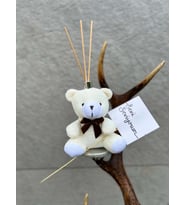 Oda Kokusu Çilek Aromalı Beyaz Peluş Ayıcık İçerisinde, Seni Seviyorum Kartlı Hediyelik 15 ML Kalıcı Koku