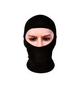 Motosiklet Balaklava Güneş Koruyucu Rüzgar Geçirmez Motor Maske Yüz Koruma (Siyah)