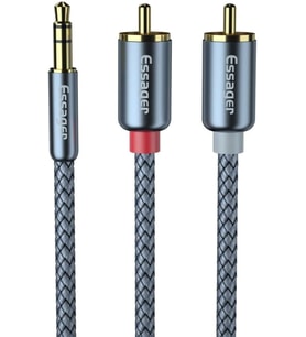 3.5mm Jack to RCA Kablo RCA Stereo Hifi Ses Sistemi Kablosu Kopmaz Kablo