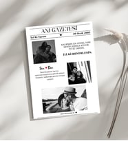 Kişiye Özel Anı Gazetesi , Çerçevesiz Kişiye Özel Poster, Doğum Günü, Anneler Günü, Sevgililer Günü (Çok Renkli)