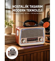 Nostalji Radyo Fm Am Sw Ahşap Eskitme Tasarım Yeni Nesil