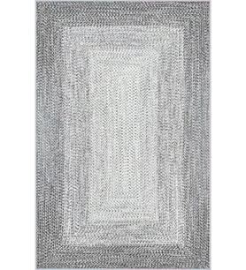Eliana Home Baskılı, Yıkanabilir Kaymaz Taban Salon Halısı LNA1765 100x150 cm (Gri)