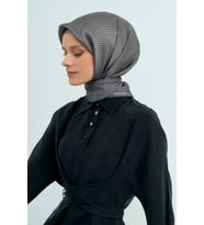 Armine Saf İpek Sura Eşarp-2026 İlkbahar-Yaz- 952800D (Füme-Gri)
