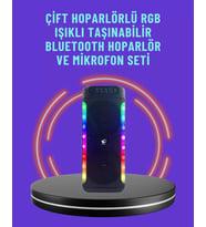 Ev Dış Mekan Kullanımına Uygun Rgb Işıklı Hoparlör