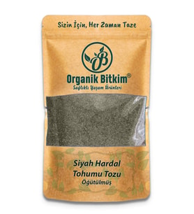 Organik Bitkim Toz Siyah Hardal Tohumu 500 gr
