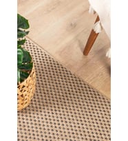 Sisaluna 4442 Bej Jüt Tabanlı Modern Dokuma Kilim Sisal Hasır Halı