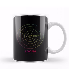 Kpop Girlgroup Loona Orbit Fandom Logo Kupa Bardak Porselen