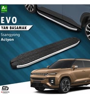 S-Dizayn Ssangyong Actyon Evo Krom Yan Basamak 183 Cm 2024 Üzeri A+ Kalite