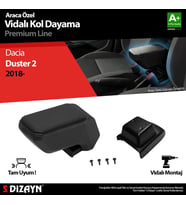 Dacia Duster Uyumlu 2 Kol Dayama Kolçak ABS Vidalı Siyah 2018 Üzeri A+Kalite Parça