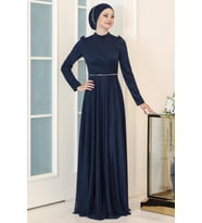 Işıl Abiye Lacivert SN46