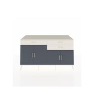 Kronos Konsol 2 Raflı 3 Çekmeceli 4 Kapaklı 176x59x99 Aytaşı-Antrasit/Aytaşı