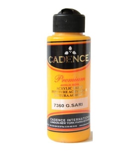 Cadence Premium Akrilik Boya 120 ml. 7360 Güneş Sarı 