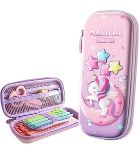 Valkyrie 3 Boyutlu Ay Yıldız Balon Unicorn Su Geçirmez Kalem Kutusu
