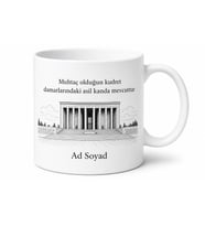 Anıtkabir Silüeti Çizimli Atatürk Sevdalılarına Özel Hediye Kupa Bardak