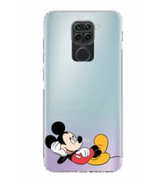 Xiaomi Redmi Note 9  Kamera Korumalı Kapak Mickey Mouse Tasarımlı Şeffaf  Kılıf