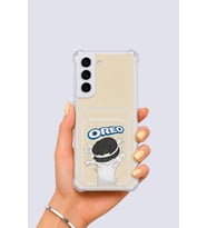 Samsung Galaxy S22 Kartlıklı OREO Desenli Kılıf - GLST4966-6993