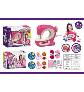Gerçekten Diken Dikiş Makinesi Full Set  Çocuklar İçin Eğitici Dikiş Oyun Seti
