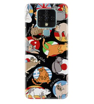 Tecno Camon 16 18P Pova Pova 3 Pova Neo Kılıf Desemli Silikon Miyavlamalar 1793