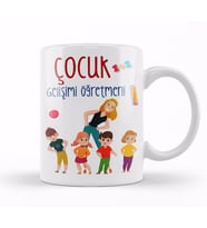 Çocuk Gelişimi Öğretmeni Kupa Bardak Porselen