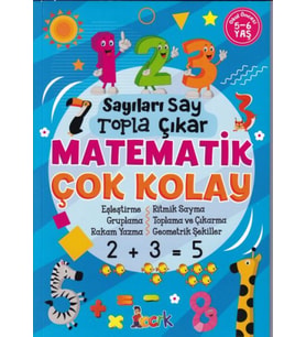 Sayıları Say Topla Çıkar Matematik Çok Kolay - 5-6 Yaş