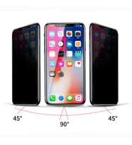 iPhone XS Max Rika Premium Hayalet Temperli Cam Ekran Koruyucu (Siyah)