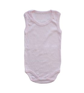 Pembe Jakarlı Askılı Çıtçıtlı Zıbın