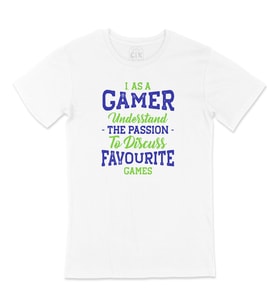 Mavi As A Gamer Tişört