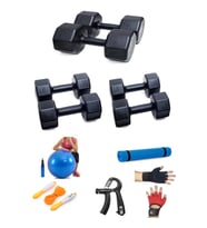 PS SPOR 3 ÇİFT DAMBIL SET 3 KG 5 KG 7 KG 5 ÇEŞİT EGZERSİZ SETİ