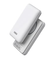 Duzzona W4 20W 5000mAh Magsafe Uyumlu Taşınabilir Kablosuz Hızlı Şarjlı Powerb - GLST4883-850 (Beyaz)