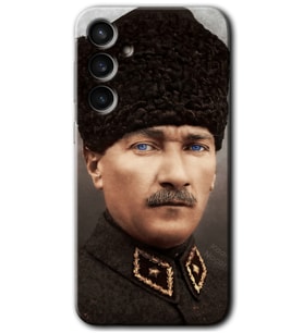 Galaxy S23 FE Kılıf HD Desen Baskılı Arka Kapak - Başkomutan Atatürk
