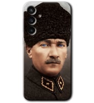 Galaxy S23 FE Kılıf HD Desen Baskılı Arka Kapak - Başkomutan Atatürk