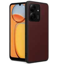 Redmi 13C Kılıf Aras Deri Kapak - Bordo