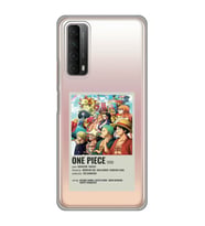 Huawei P Smart 2021 Uyumlu One Piece Desenli Şeffaf Telefon Kılıfı