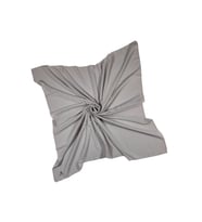Mısırlı Eşarpları Medine Ipeği Büyük Boy Eşarp 110x110 Cm (Gümüş)
