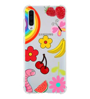 PrintiFy Samsung Galaxy A50s Uyumlu Water Color 5 Baskılı Şeffaf Köşe Korumalı Antişok Kılıf