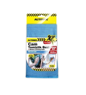 Automix Mikrofiber Cam Temizlik Bezi 50X50CM 44575 (Mavi)