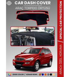 SSANGYONG KYRON (2005-2015) Torpido Örtüsü Ön Göğüs Halı Torpido Koruma Tam Uyum Kaymaz UV Koruma