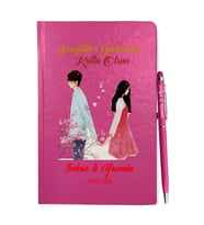 Sevgililer Gününe Özel Pembe Defter Kalem & Hediye Seti 27