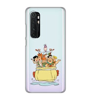 Xiaomi Mi Note 10 LITE Uyumlu Taş Devri Tasarımlı Şeffaf Telefon Kılıfı